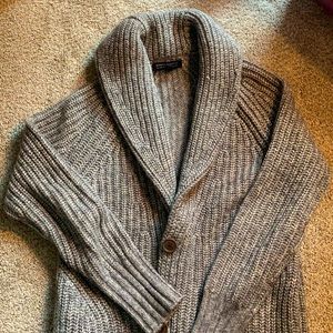 Banana Republic Gray Shawl Collar Cardigan